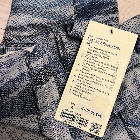 Lululemon Fast & Free Full Length Tight *Nulux 28"
Mesh Scape Multi - Picture 5 of 5